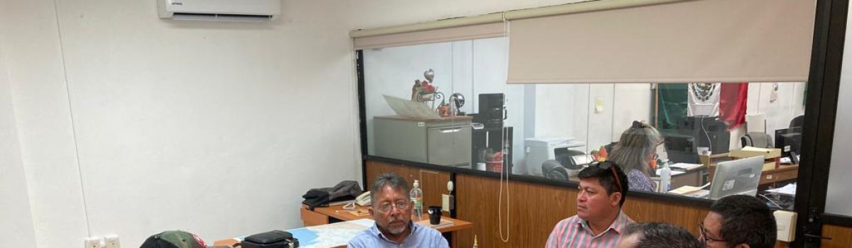 Reunión con el director del Centro de Bachillerato Tecnológico número 62 de Escárcega